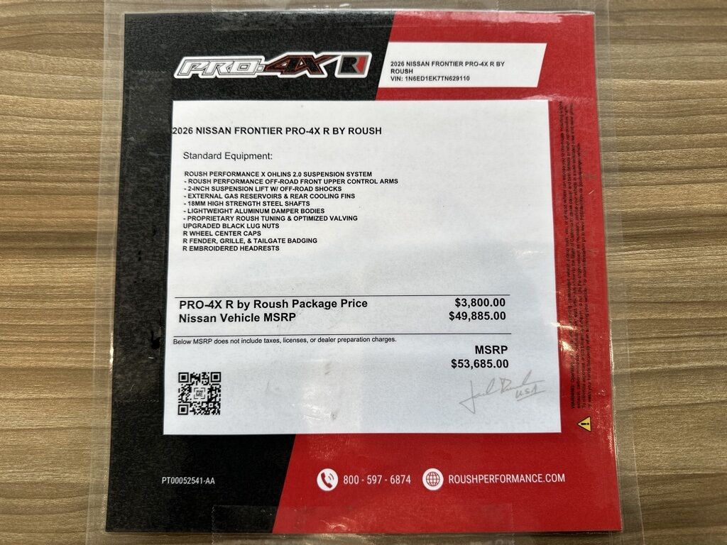 2026 Nissan Frontier PRO-4X R by Roush San Clemente CA