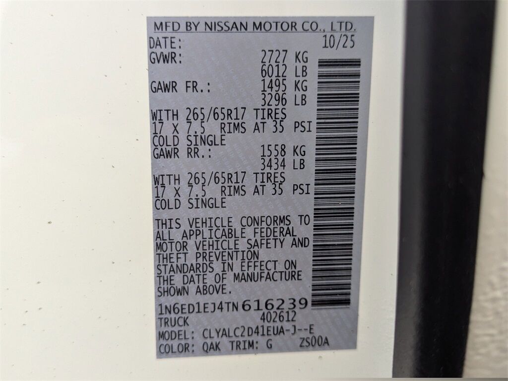 2026 Nissan Frontier SV Kennesaw GA 2026 Nissan Frontier SV Kennesaw GA
