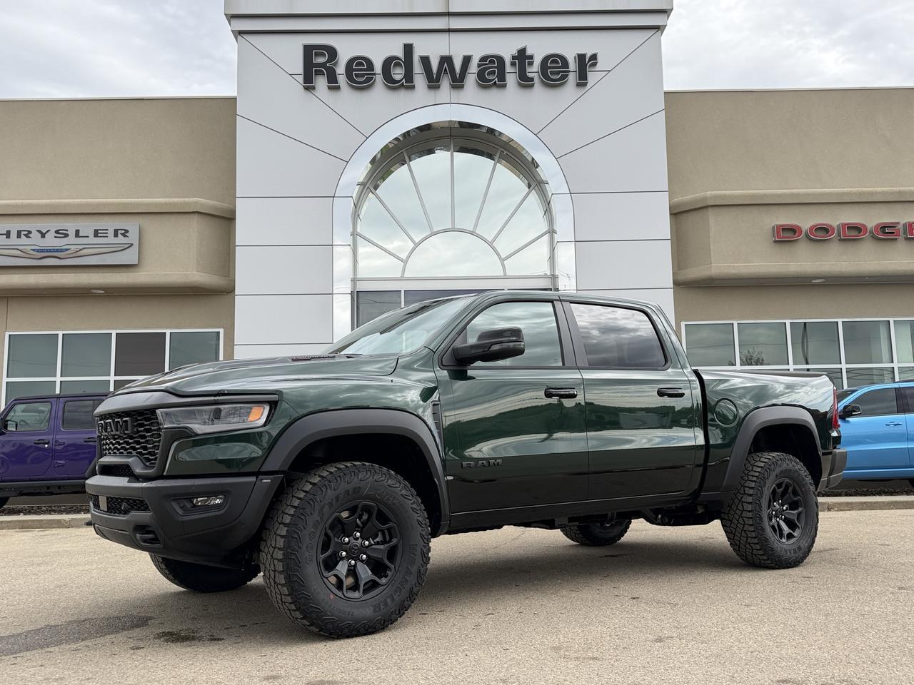 2026 Ram 1500 RHO Crew Cab 4x4 | Serrano Green | 3L Twin Turbo | Black Leather | NAV | 12IN Display | Remote Start Redwater AB 2026 Ram 1500 RHO Crew Cab 4x4 | Serrano Green | 3L Twin Turbo | Black Leather | NAV | 12IN Display | Remote Start Redwater AB