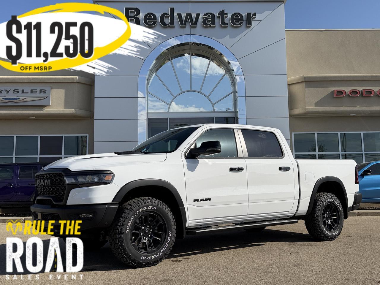 2026 Ram 1500 Rebel Crew Cab 4x4 | Rig Ready Ram | 3L Twin Turbo | Pano Sunroof | Leather | Heated Vented Seats 2026 Ram 1500 Rebel Crew Cab 4x4 | Rig Ready Ram | 3L Twin Turbo | Pano Sunroof | Leather | Heated Vented Seats