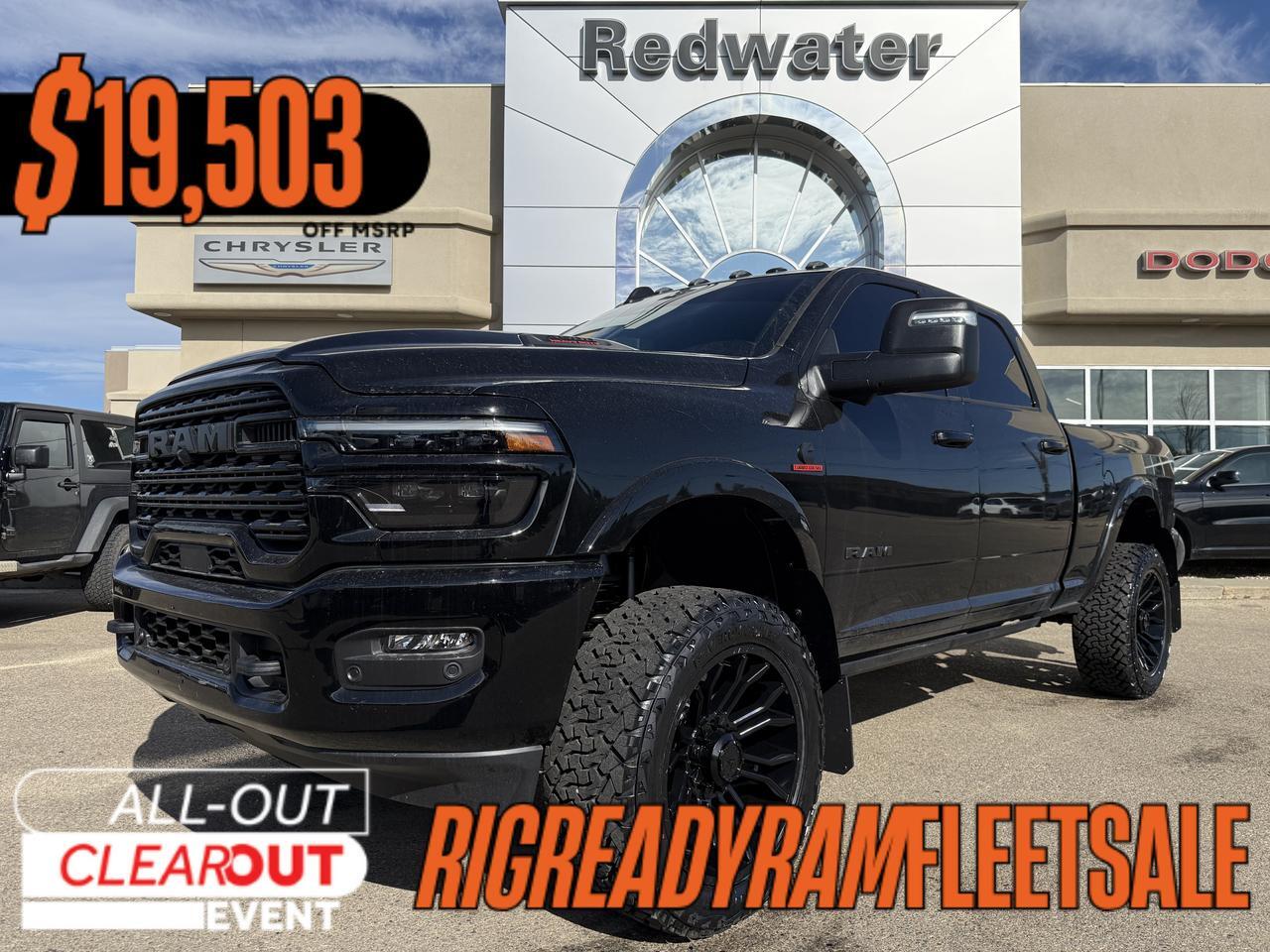 2026 Ram 3500 Limited Crew Cab 4x4 Rig Ready RAM | DONNY | Cummins HO Turbo Diesel | Premium Leather | NAV Redwater AB 2026 Ram 3500 Limited Crew Cab 4x4 Rig Ready RAM | DONNY | Cummins HO Turbo Diesel | Premium Leather | NAV Redwater AB