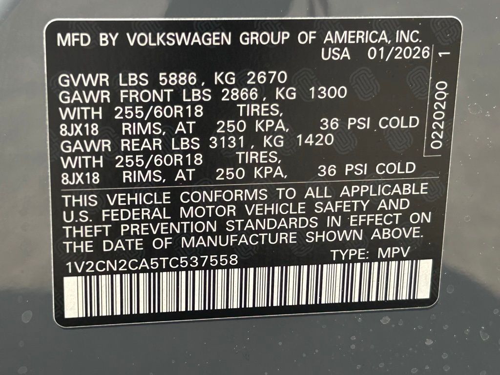 2026 Volkswagen Atlas 2.0T Peak Edition Tampa FL