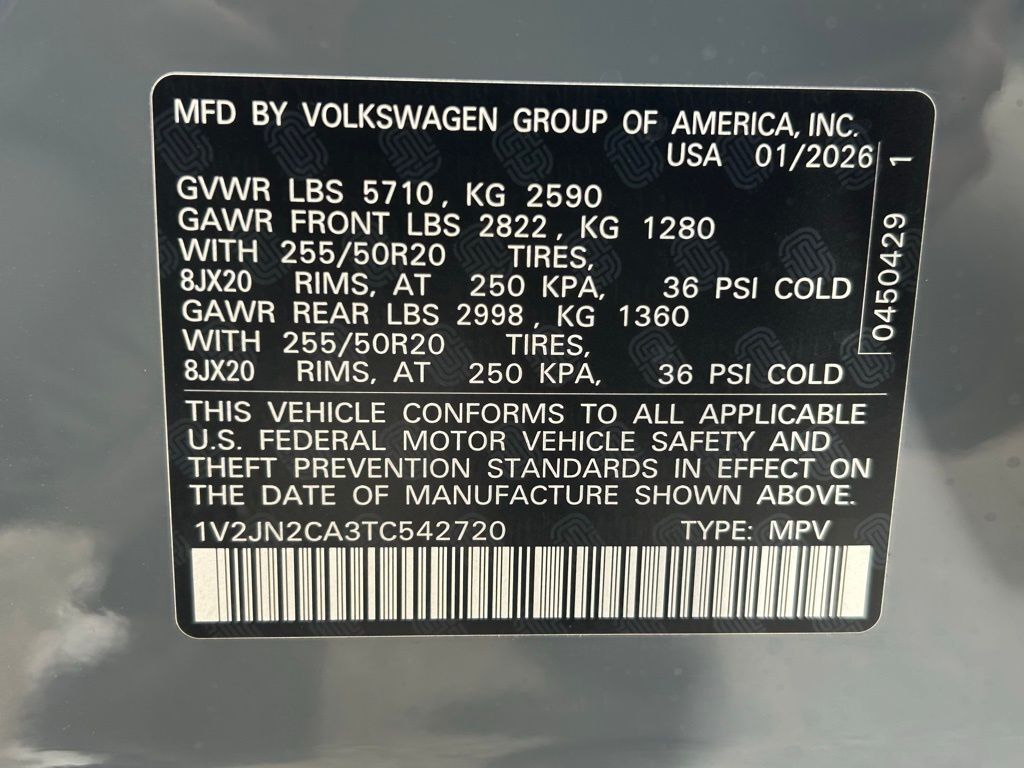 2026 Volkswagen Atlas 2.0T SE w/Technology Tampa FL