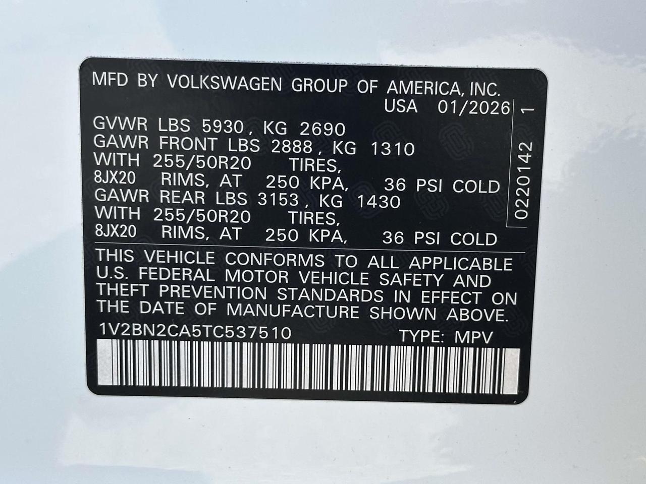 2026 Volkswagen Atlas 2.0T SEL Woodbridge VA