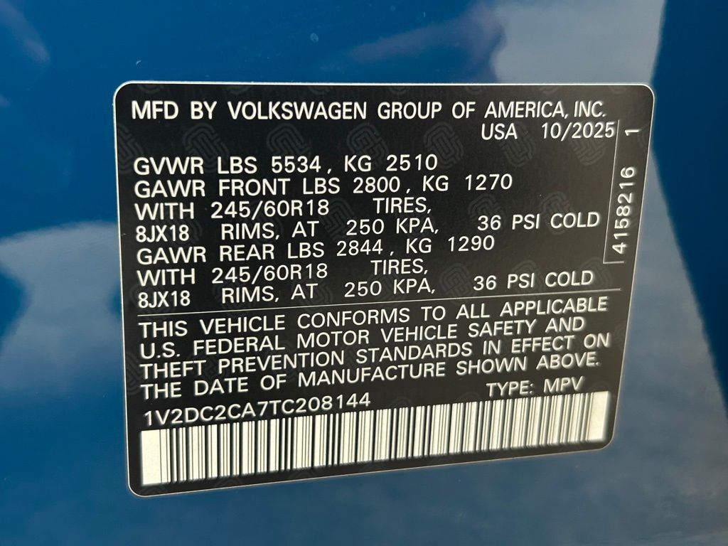 2026 Volkswagen Atlas Cross Sport 2.0T SE Tampa FL