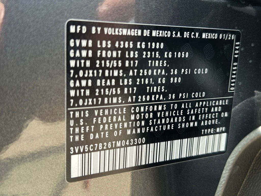 2026 Volkswagen Taos 1.5T S Tampa FL