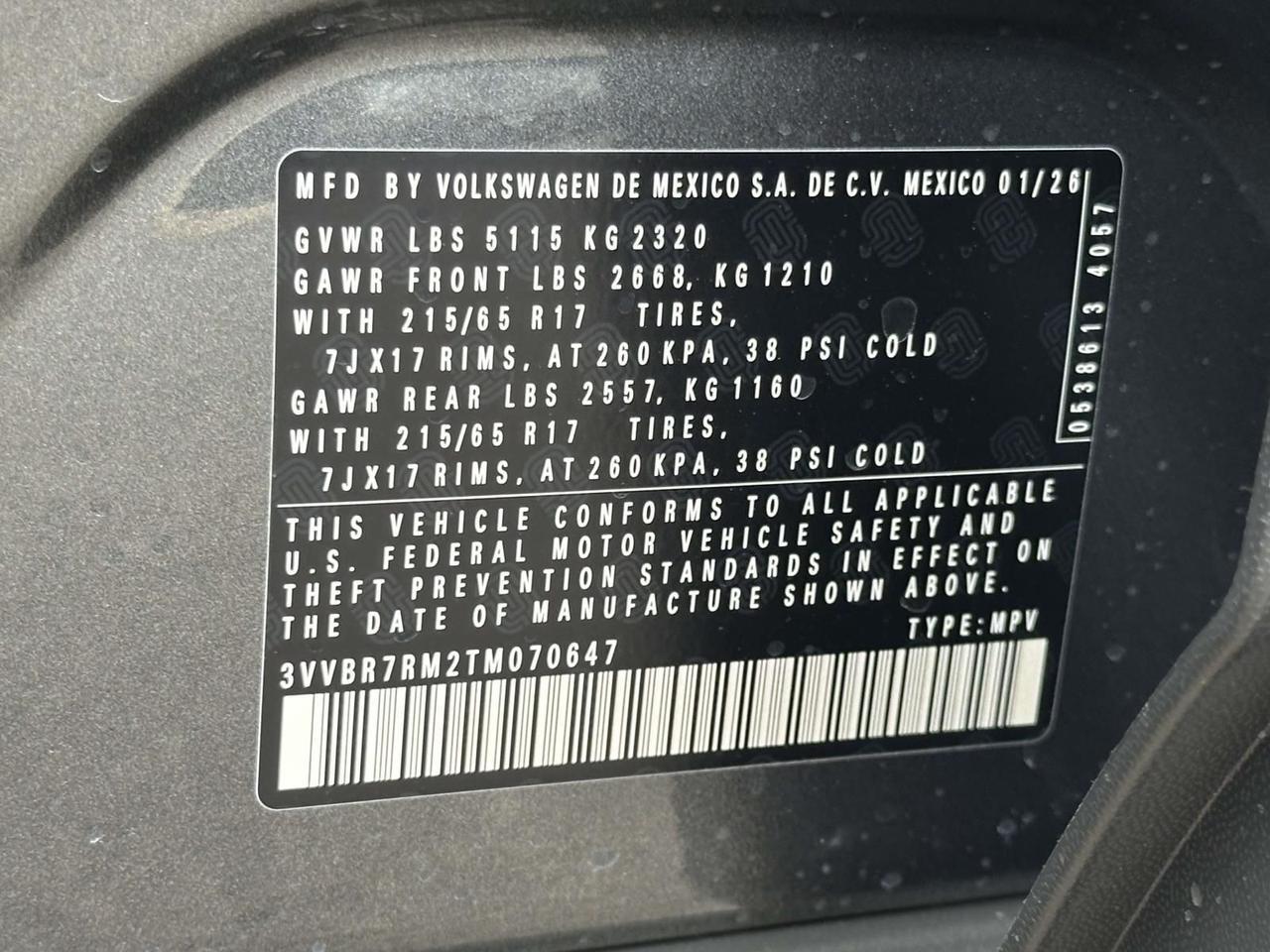 2026 Volkswagen Tiguan 2.0T S Woodbridge VA