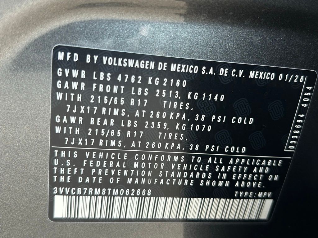 2026 Volkswagen Tiguan 2.0T S Tampa FL