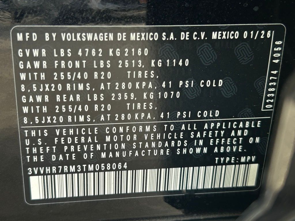 2026 Volkswagen Tiguan 2.0T SE R-Line Black Tampa FL