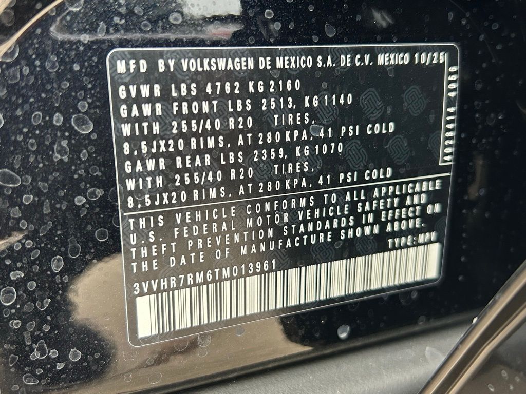 2026 Volkswagen Tiguan 2.0T SE R-Line Black Tampa FL