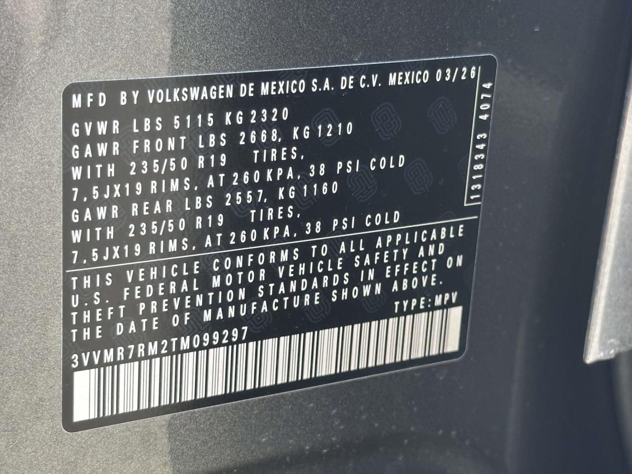 2026 Volkswagen Tiguan 2.0T SE Woodbridge VA