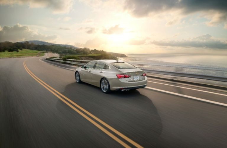 rear quarter view of the 2025 Chevrolet Malibu
