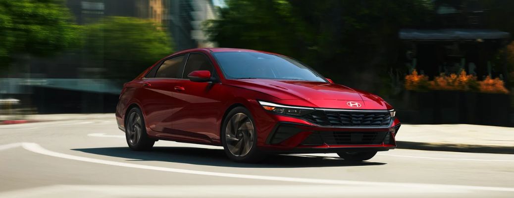 front quarter view of the 2025 Hyundai Elantra