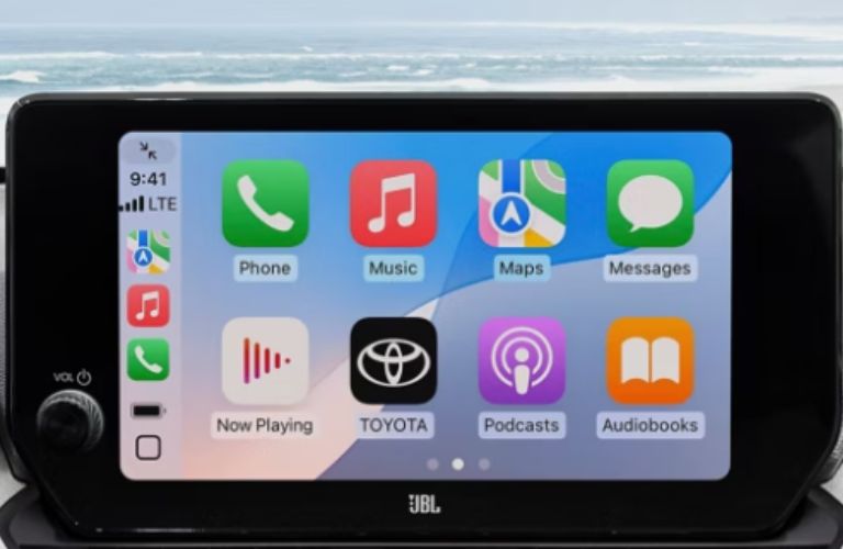 representative image of a display in the car