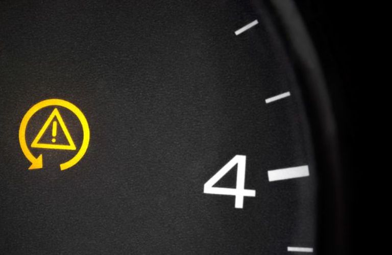 representative image of a warning light on the dashboard