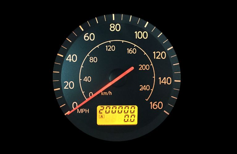 representative image of an odometer with mileage