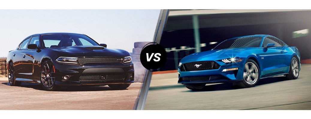 2019 Dodge Charger versus 2019 Ford Mustang models