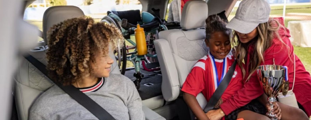 2026 Ford Explorer with a family inside