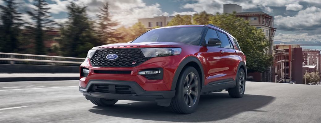 2024 Ford Explorer front and side view