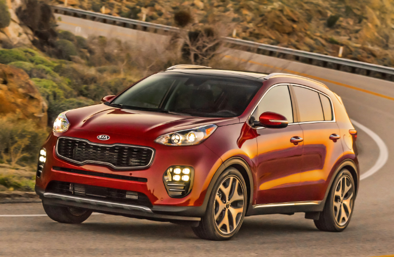 2017 Kia Sportage front and side view