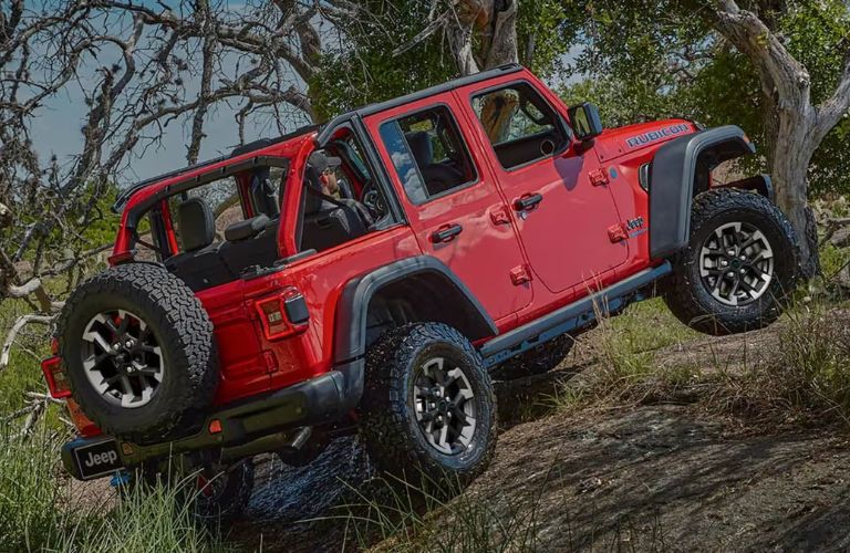 2025 Jeep Wrangler Rubicon back and side view