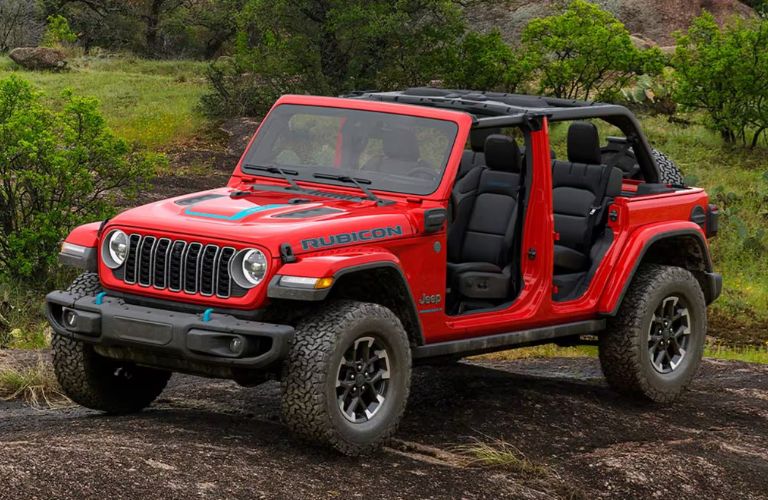 2025 Jeep Wrangler Rubicon front and side view