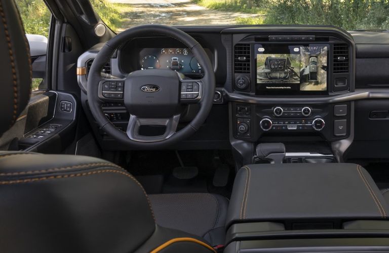 Dashboard and seats of the 2024 Ford F-150