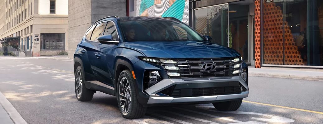 2026 Hyundai Tucson side and front view