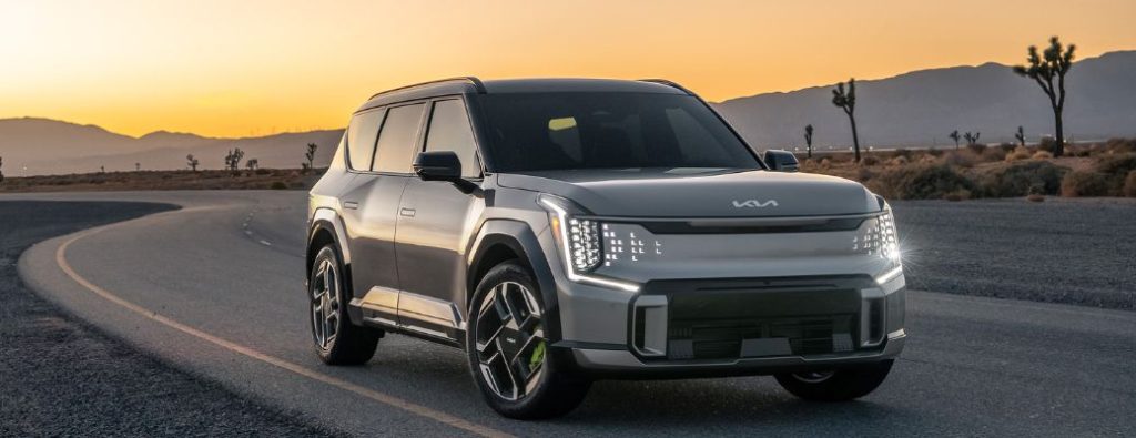 2026 Kia EV9 GT exterior front side angle