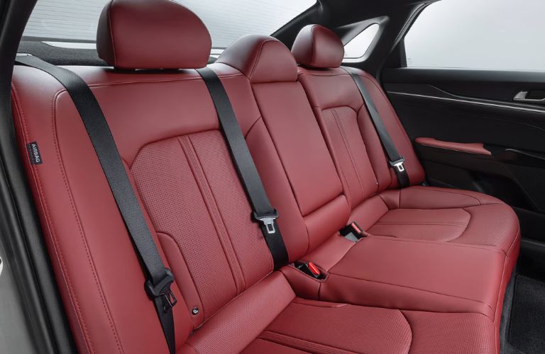 2026 Kia K5 red seating rear seats