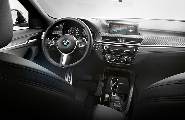 dashboard view of the 2022 BMW X2