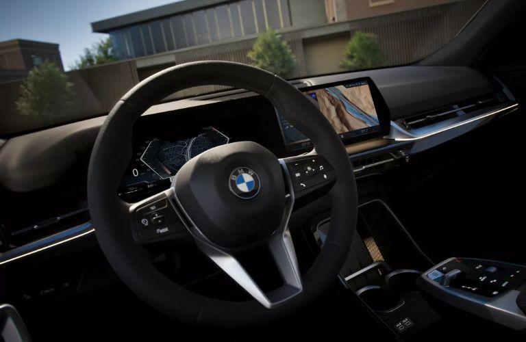 2025 BMW X2 interior front steering wheel