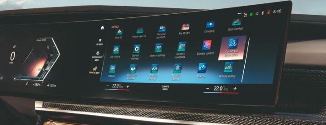 BMW touchscreen display