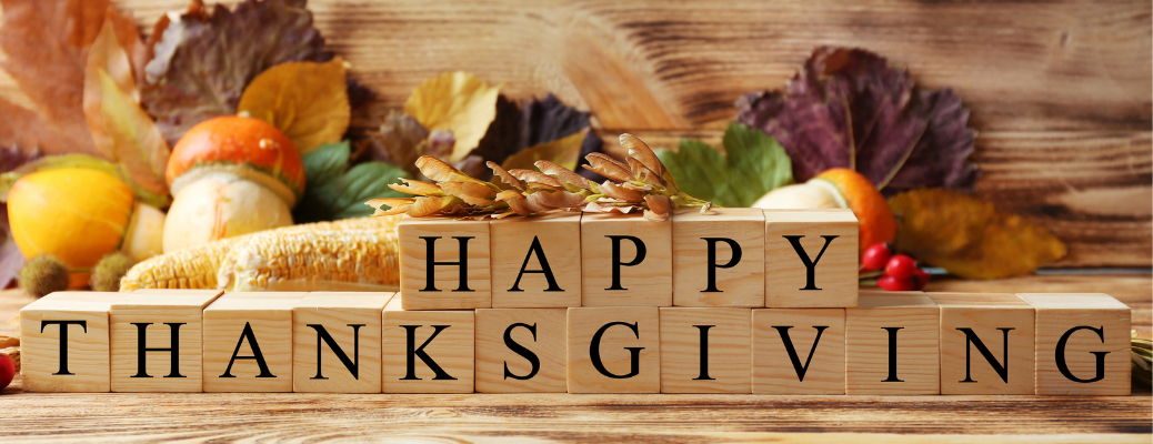 A close up of the Thanksgiving poster