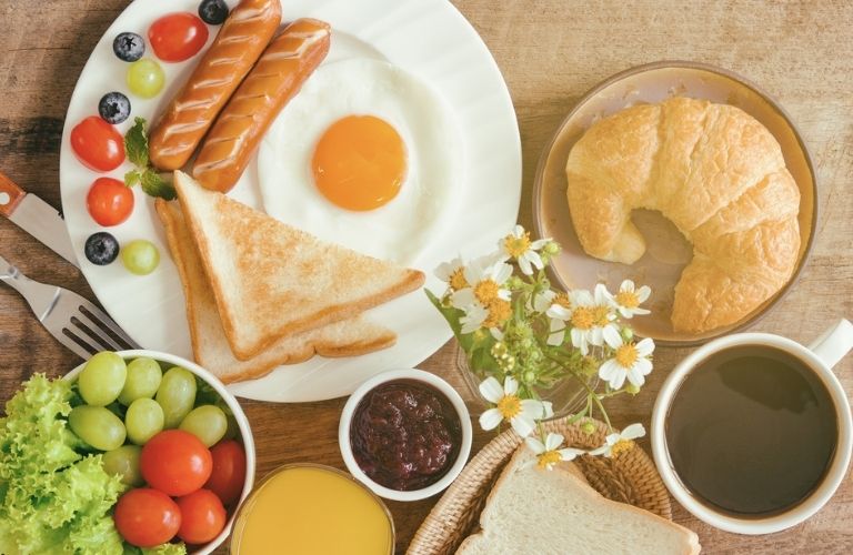 A table full of food