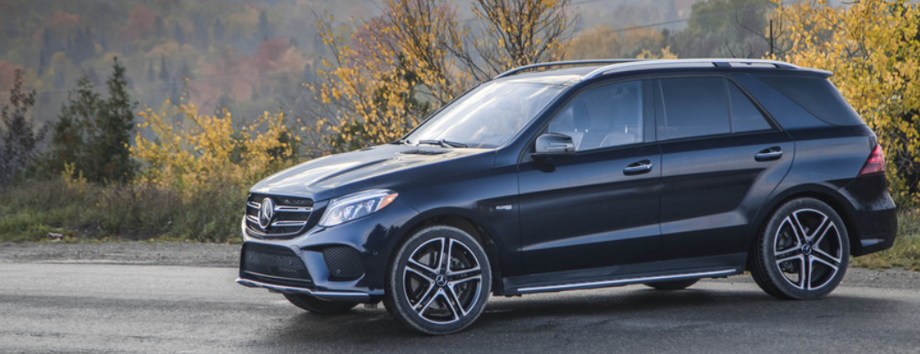 Side view of the 2017 Mercedes-AMG GLE43 SUV