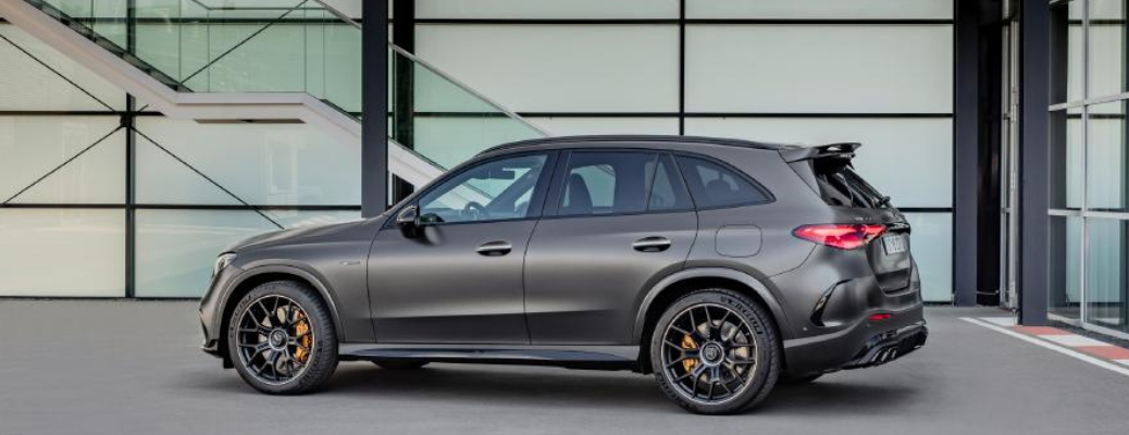 Side view of the Mercedes-AMG GLC 63 S E