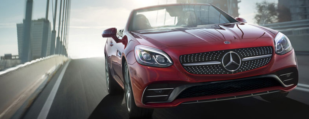 Front view of the 2018 Mercedes-Benz SLC 300