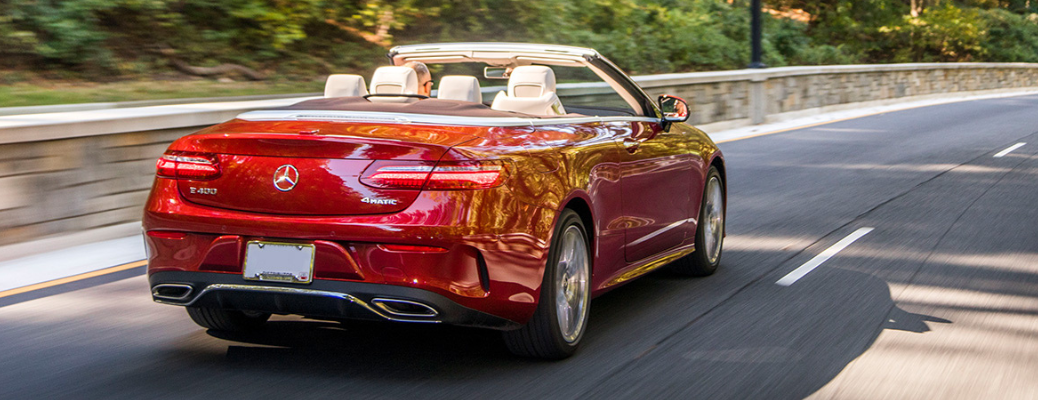 Back view of the 2018 Mercedes-Benz E-Class Cabriolet