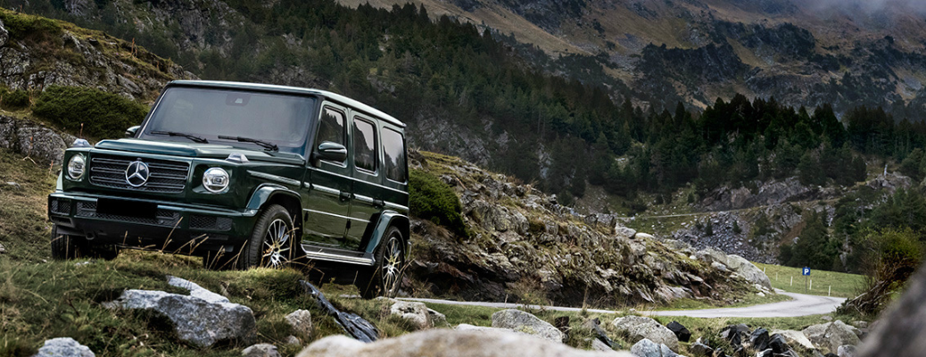 2019 Mercedes-Benz G-Class on a rough terrain