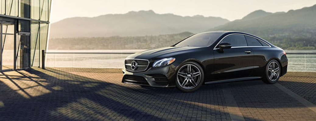 Side view of the 2020 Mercedes-Benz E-class near a river