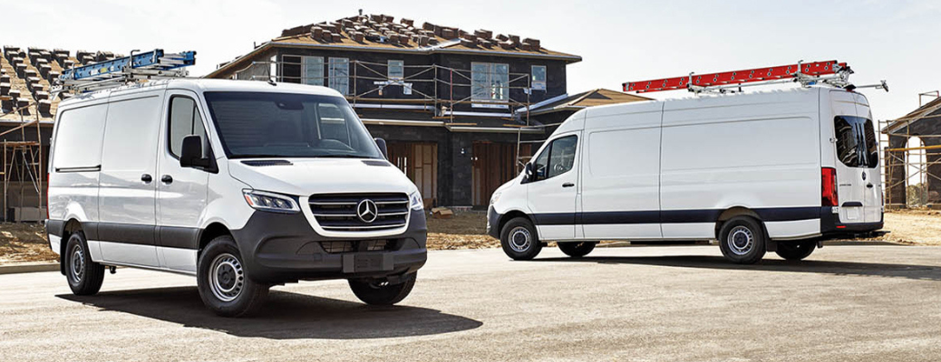 2022 Mercedes-Benz Sprinter parked near a building