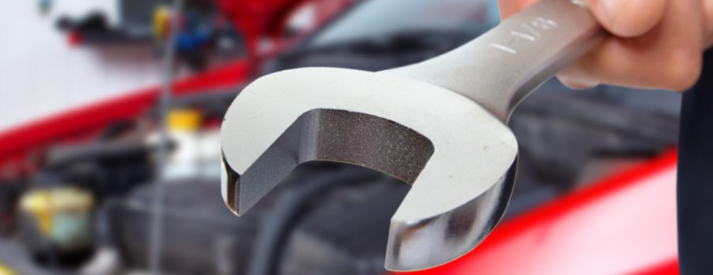 A close up of a tool