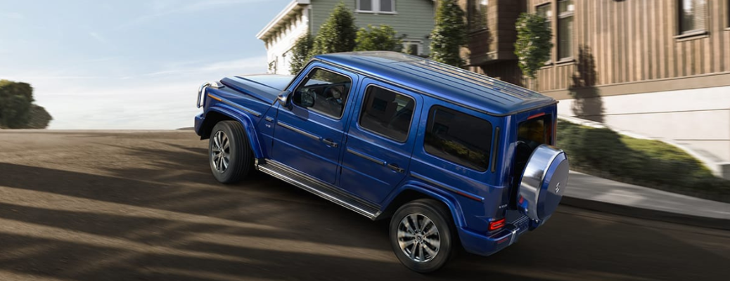 2021 Mercedes-Benz G-Class on a rough terrain