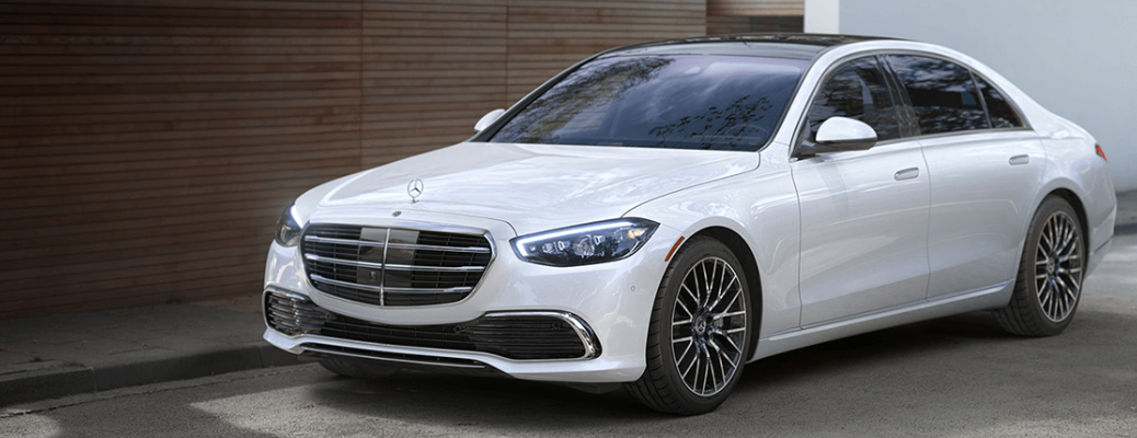 2021 Mercedes-Benz S-class parked near a building