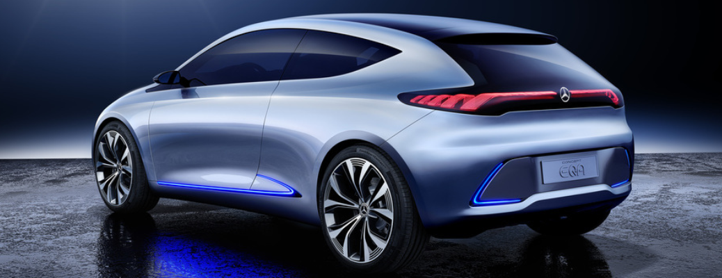 Side view of the Mercedes-Benz Concept EQA