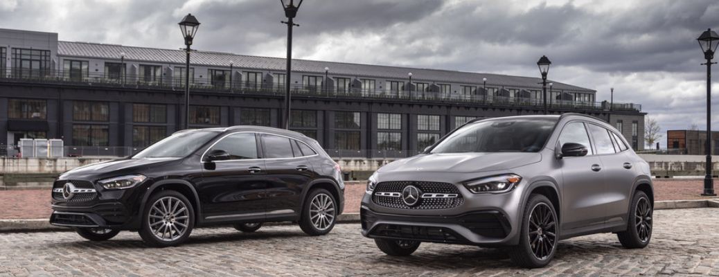 Two 2022 Mercedes-Benz GLA SUV side by side
