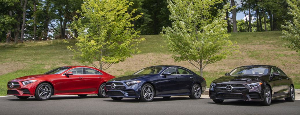 Three 2022 Mercedes-Benz CLS parked side by side