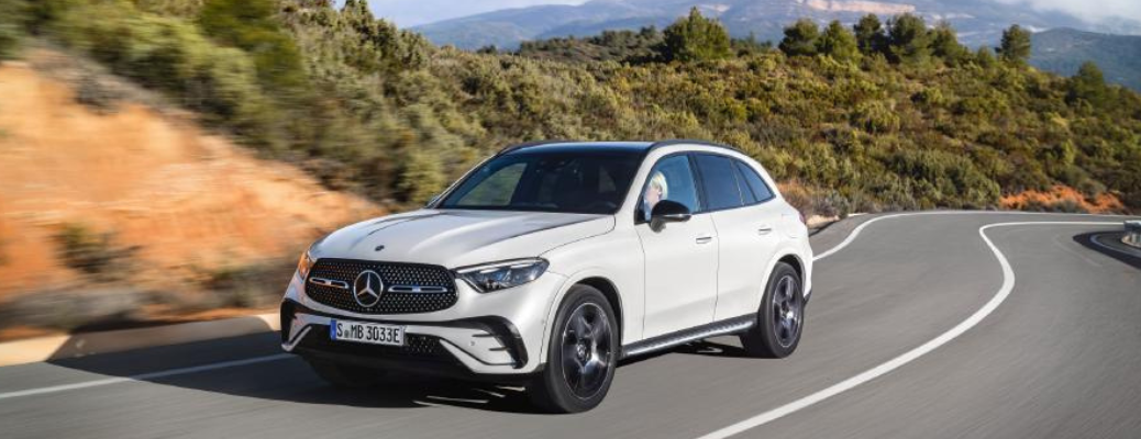 2023 Mercedes-Benz GLC SUV on the road