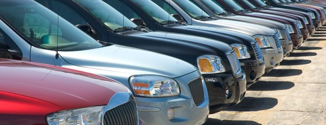 image of several SUVs parked parallelly